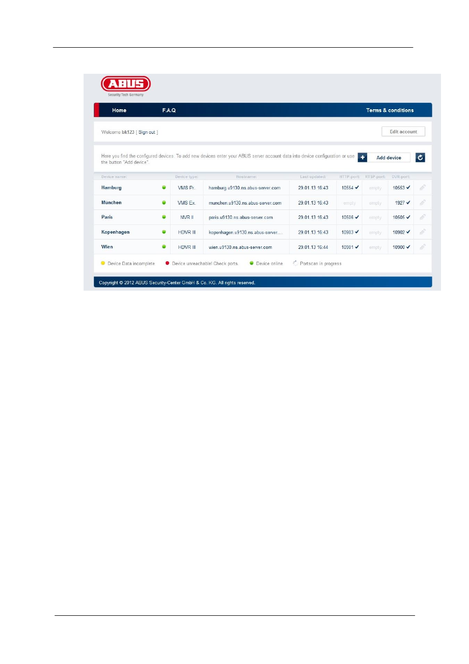 Using notifications | ABUS TV3220 User Manual | Page 124 / 171