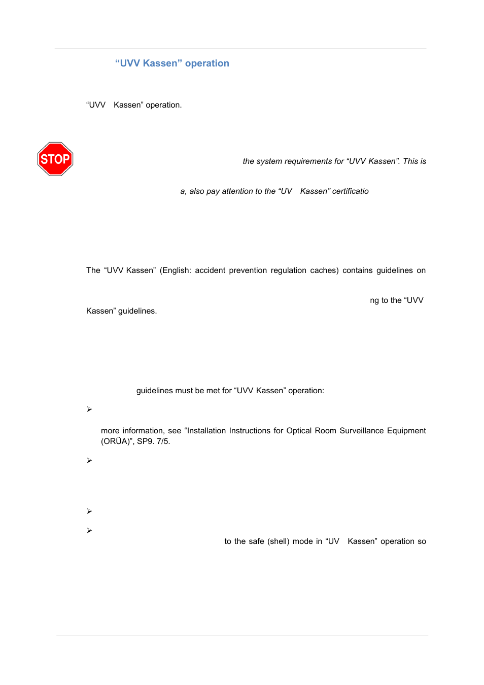 Uvv kassen” operation, General information, Guidelines | ABUS TV3220 User Manual | Page 142 / 171