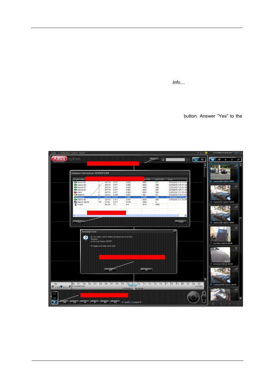 Voiding archives | ABUS TV3220 User Manual | Page 23 / 171