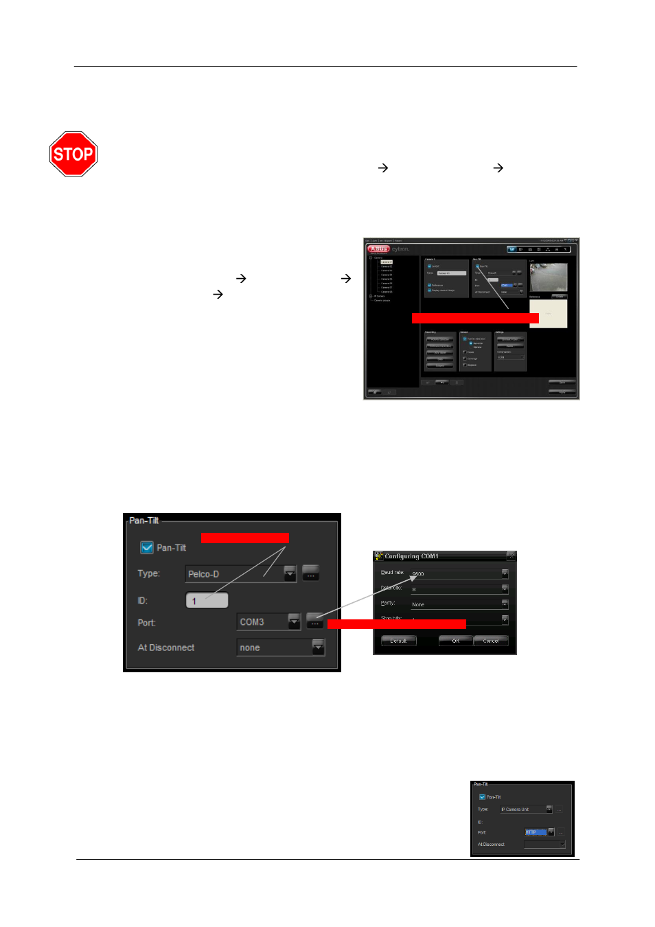 Setting up a pan/tilt camera | ABUS TV3220 User Manual | Page 54 / 171