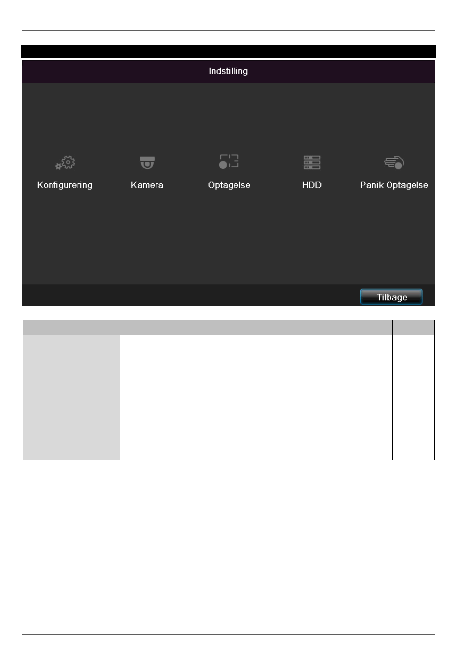 Indstillinger | ABUS TVVR30004 Operating instructions User Manual | Page 252 / 569