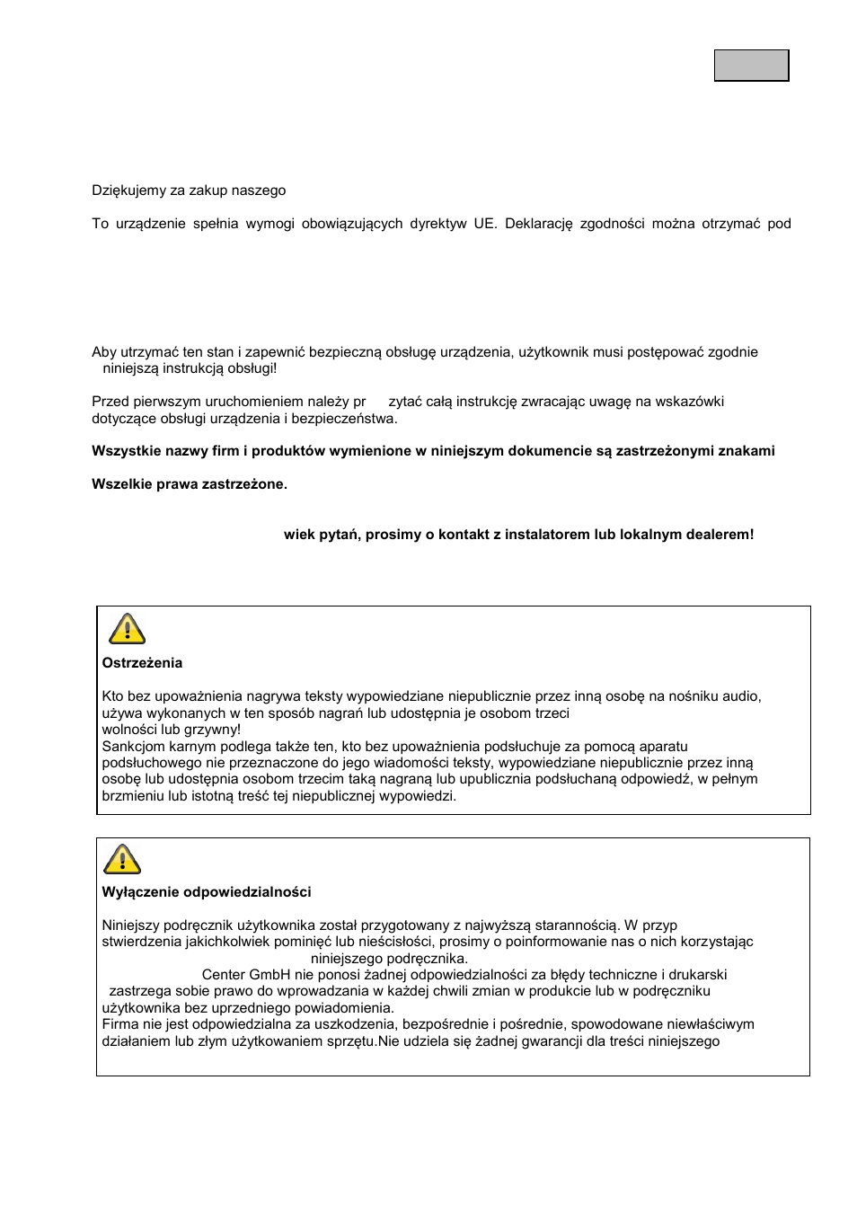 ABUS TVAC15000B User Manual | Page 46 / 87