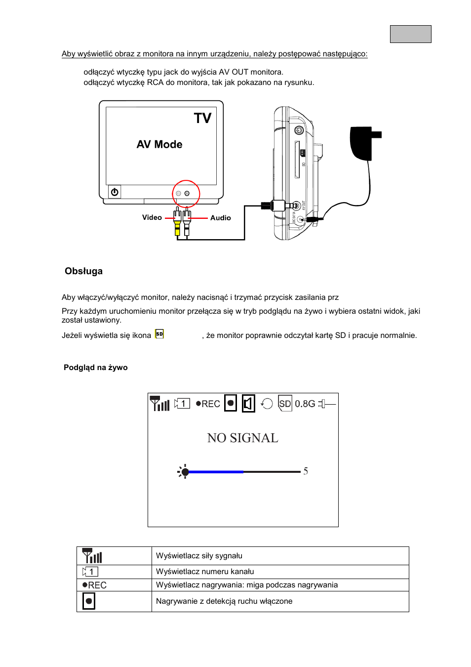 Obsługa, 1 podgląd na żywo, Polski | ABUS TVAC15000B User Manual | Page 56 / 87