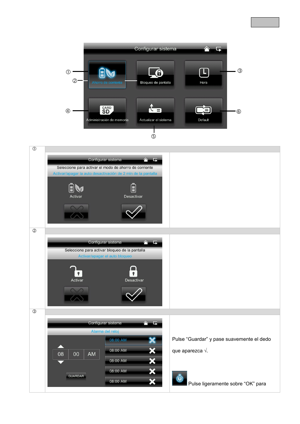Configuración del sistema | ABUS TVAC16000B User Manual | Page 127 / 139