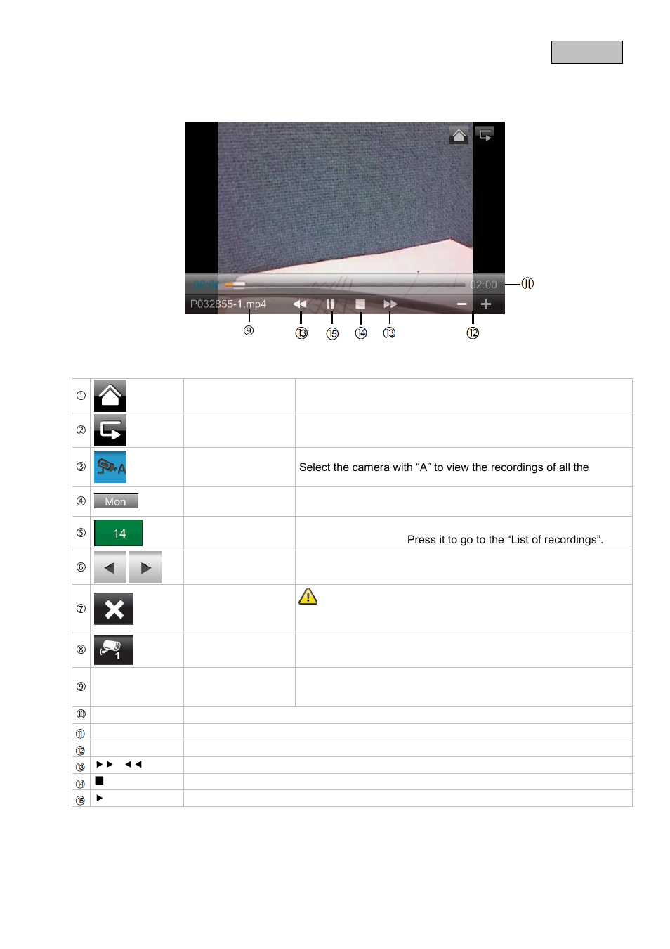Viewing recordings | ABUS TVAC16000B User Manual | Page 19 / 139