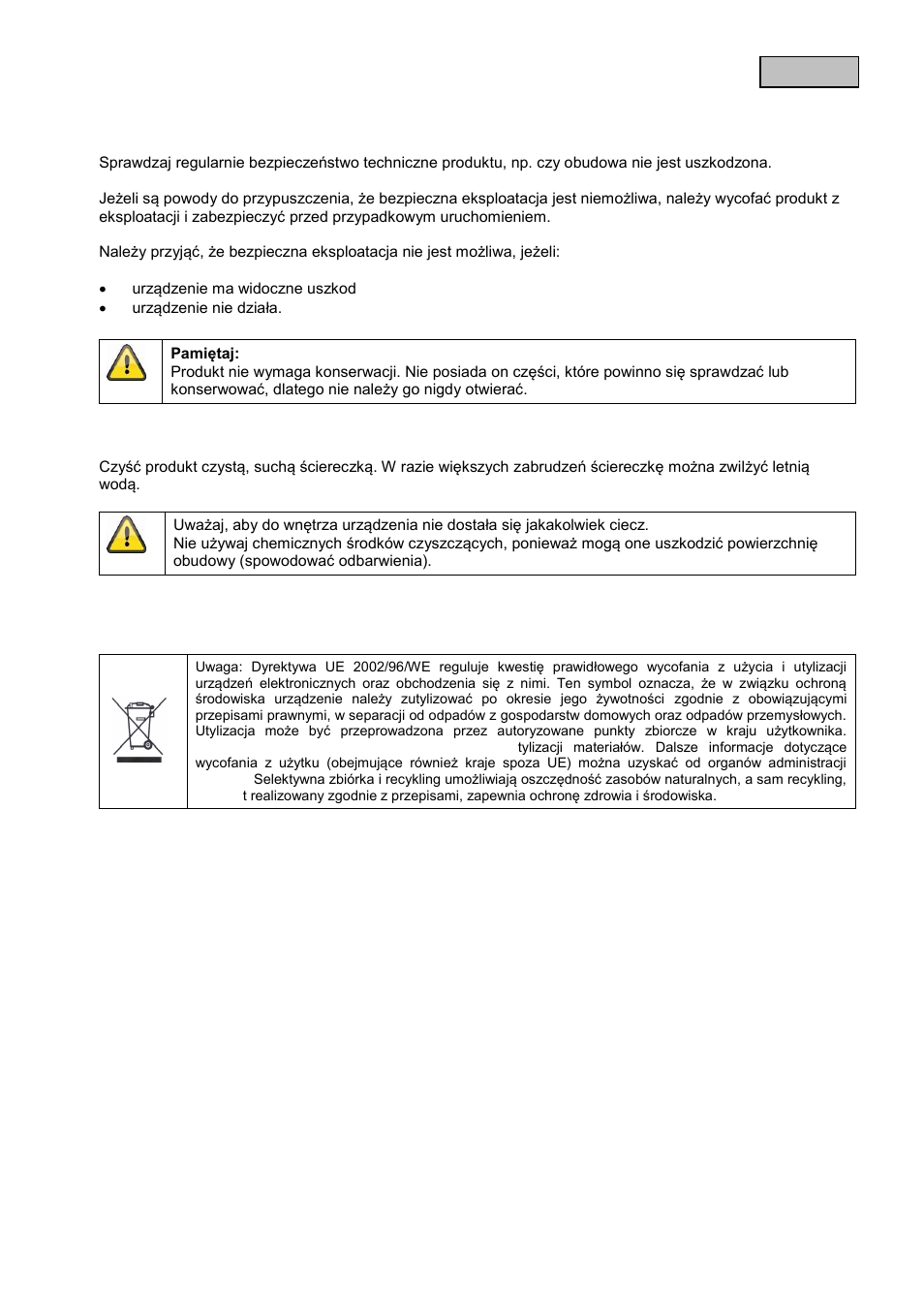 Konserwacja i czyszczenie, Konserwacja, Czyszczenie | Utylizacja | ABUS TVAC16000B User Manual | Page 67 / 139