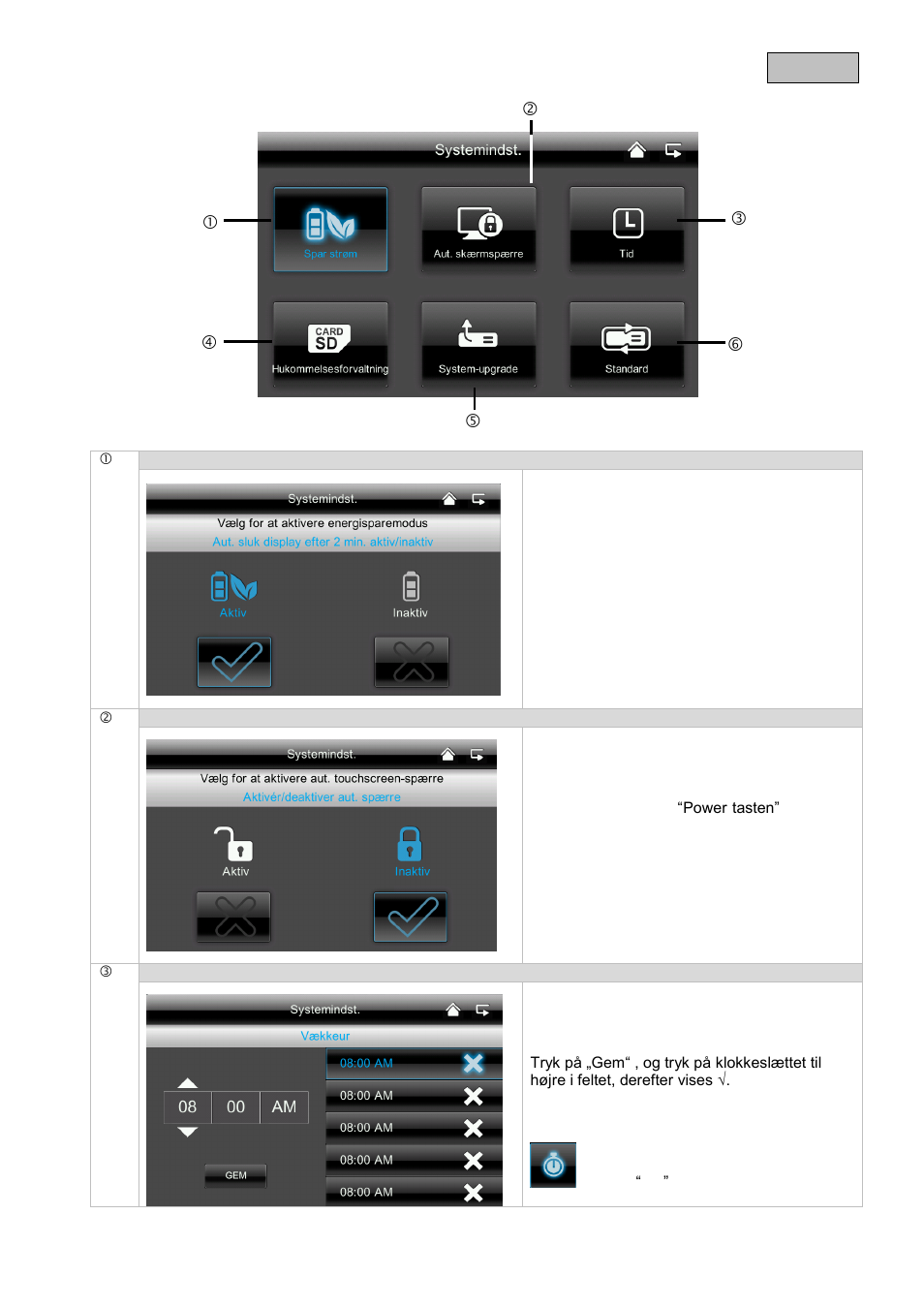 Systemopsætning | ABUS TVAC16000B User Manual | Page 93 / 139