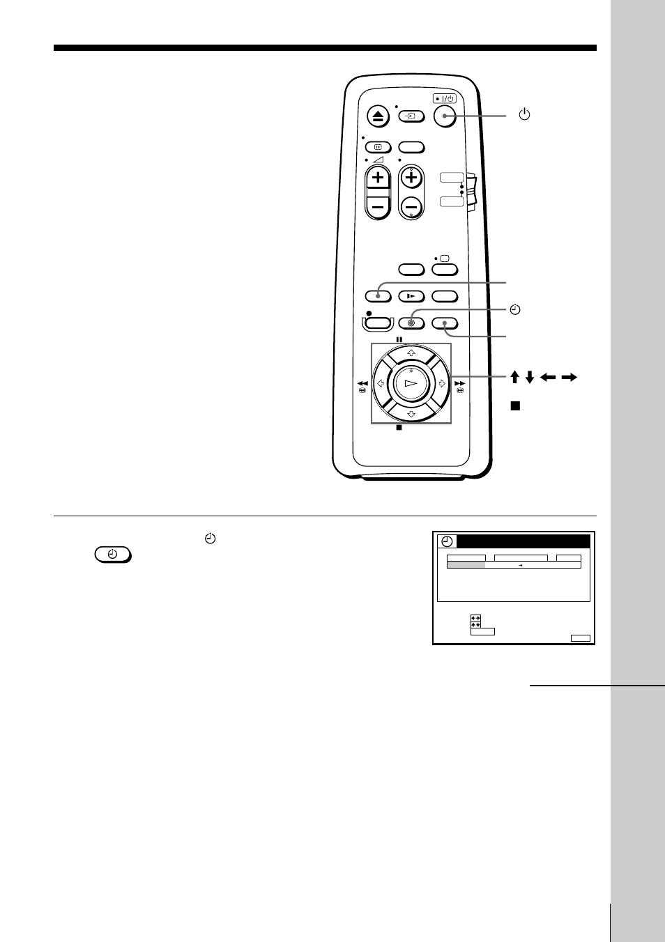 Recording tv programmes using the timer, Basic operations | Sony SLV-SE10EG User Manual | Page 31 / 56