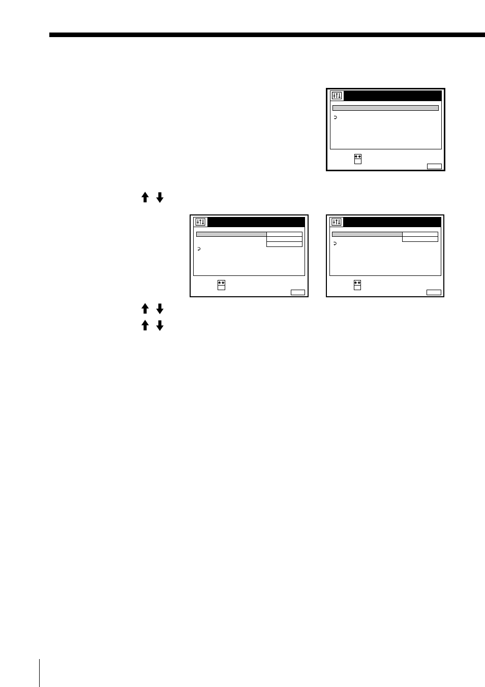 Changing menu options, Press menu, then select options and press ok, Press >/. to select the option, then press ok | Press >/. to change the setting, then press ok, Press menu to return to the original screen, Additional operations | Sony SLV-SE10EG User Manual | Page 44 / 56