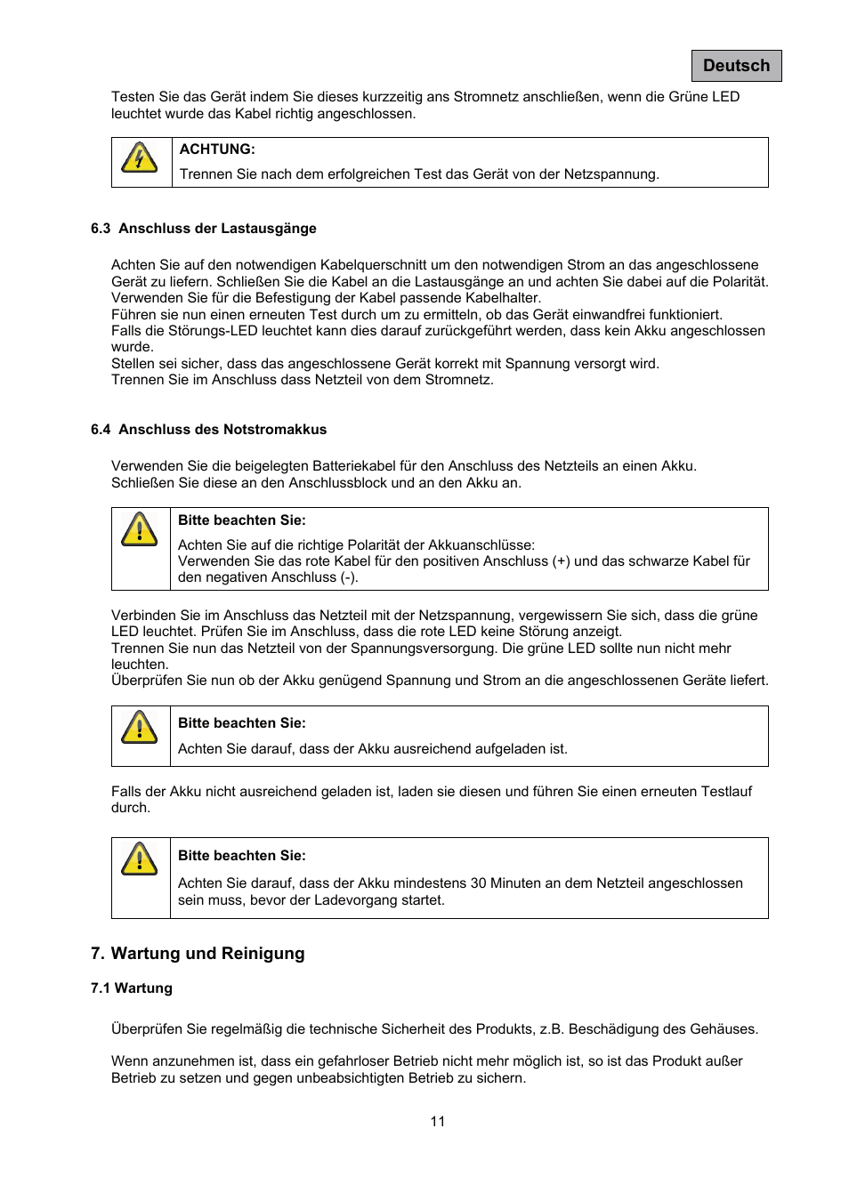 ABUS TVAC35500–TVAC35520 User Manual | Page 11 / 52