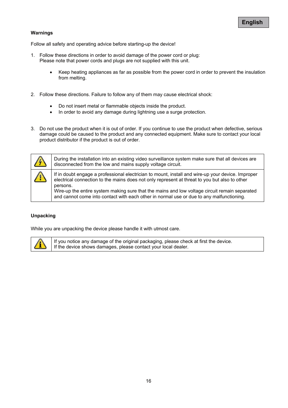 ABUS TVAC35500–TVAC35520 User Manual | Page 16 / 52