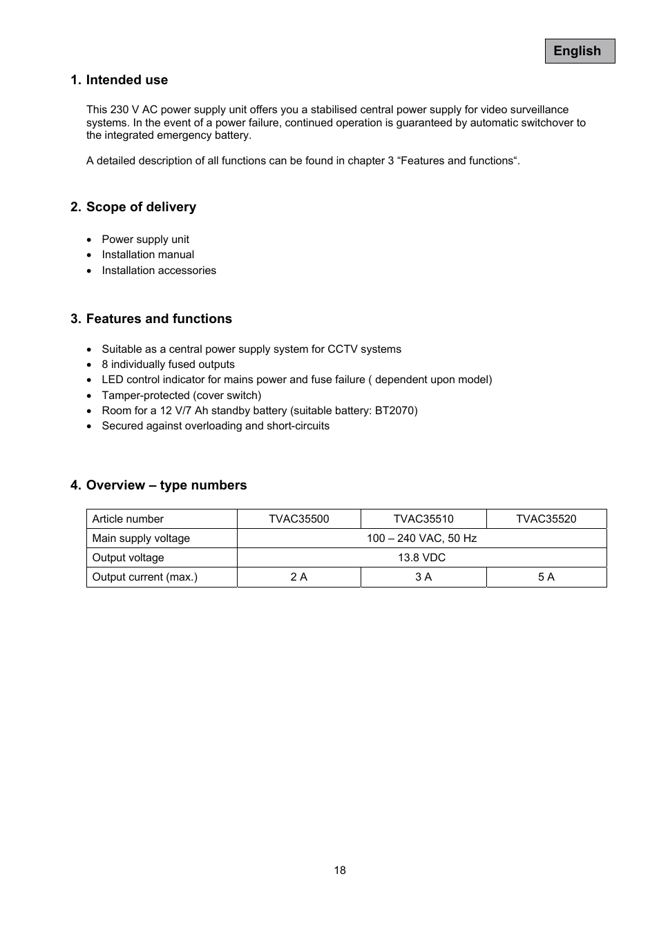 ABUS TVAC35500–TVAC35520 User Manual | Page 18 / 52