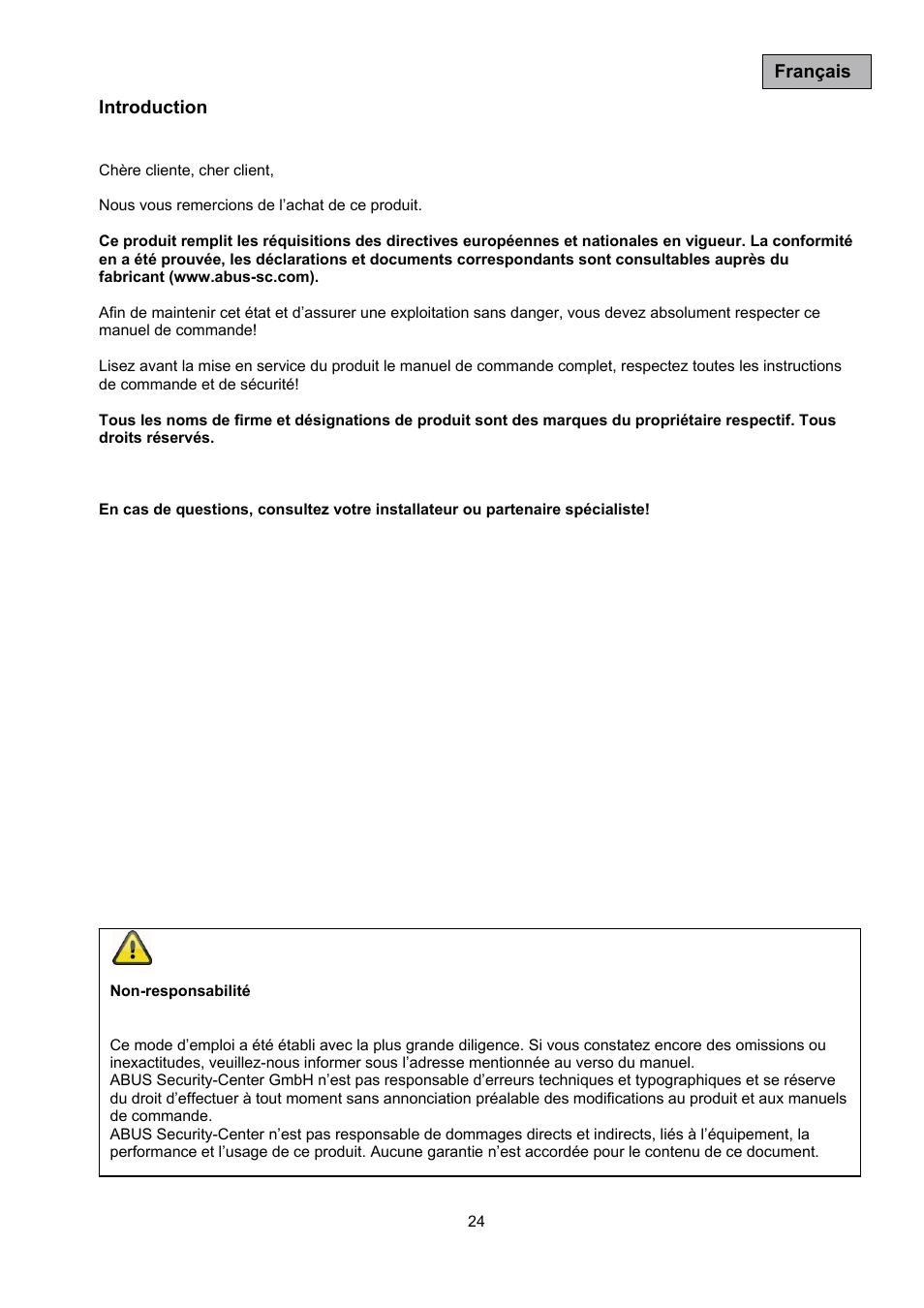 ABUS TVAC35500–TVAC35520 User Manual | Page 24 / 52