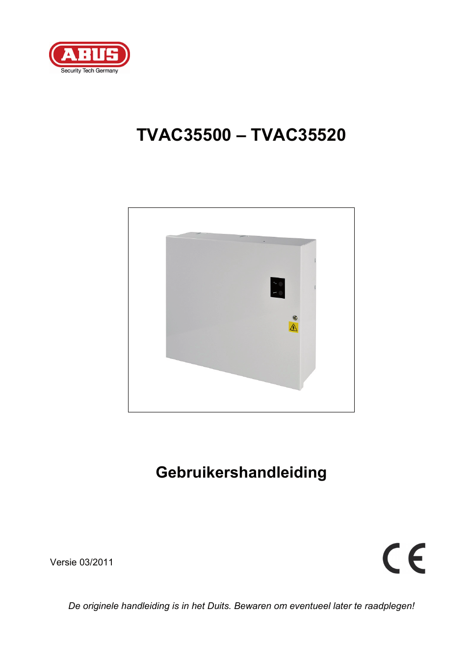 Gebruikershandleiding | ABUS TVAC35500–TVAC35520 User Manual | Page 33 / 52