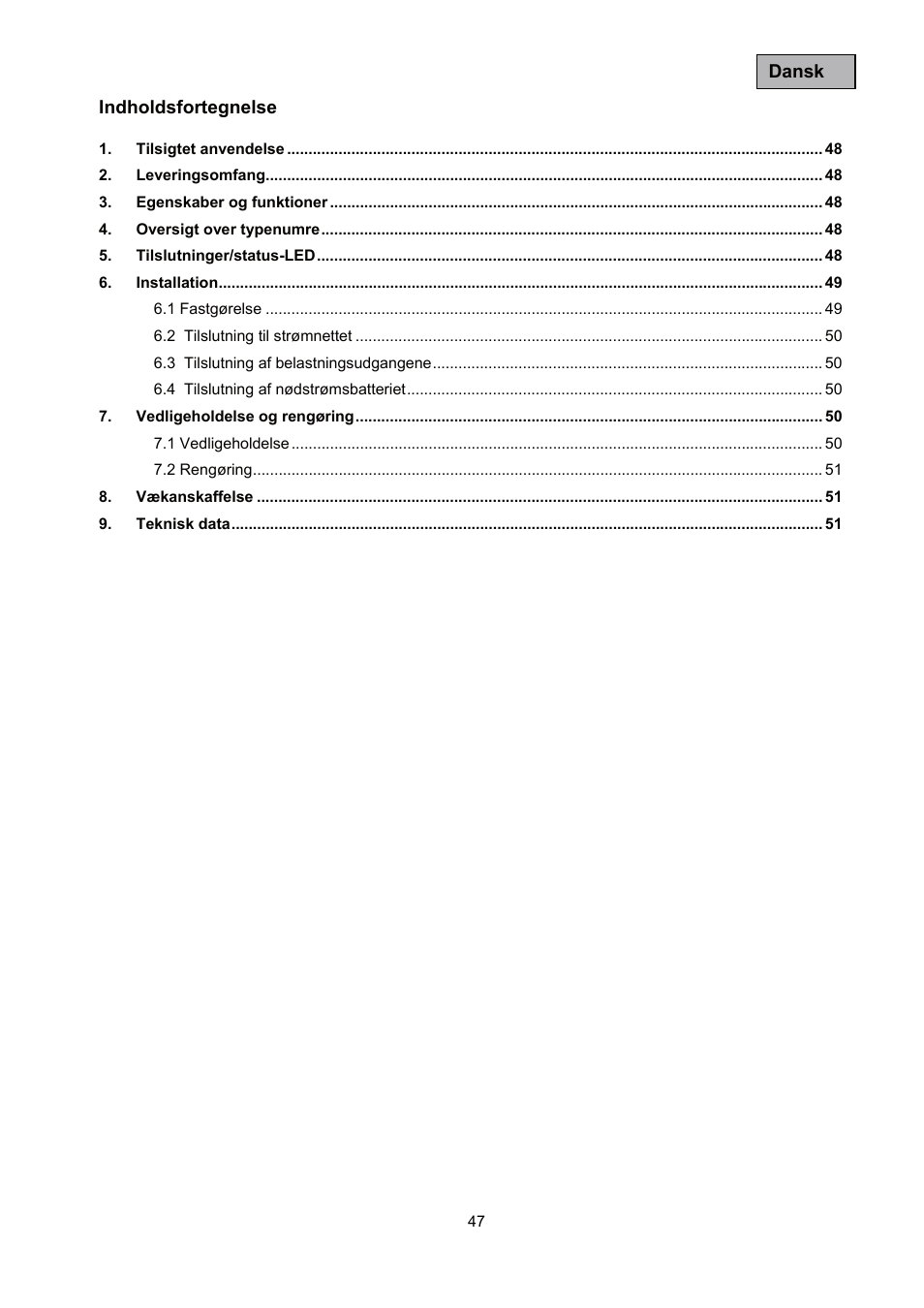 ABUS TVAC35500–TVAC35520 User Manual | Page 47 / 52