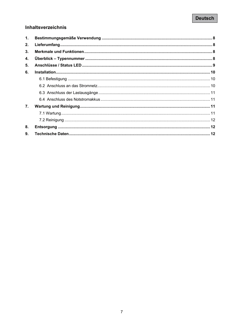 ABUS TVAC35500–TVAC35520 User Manual | Page 7 / 52
