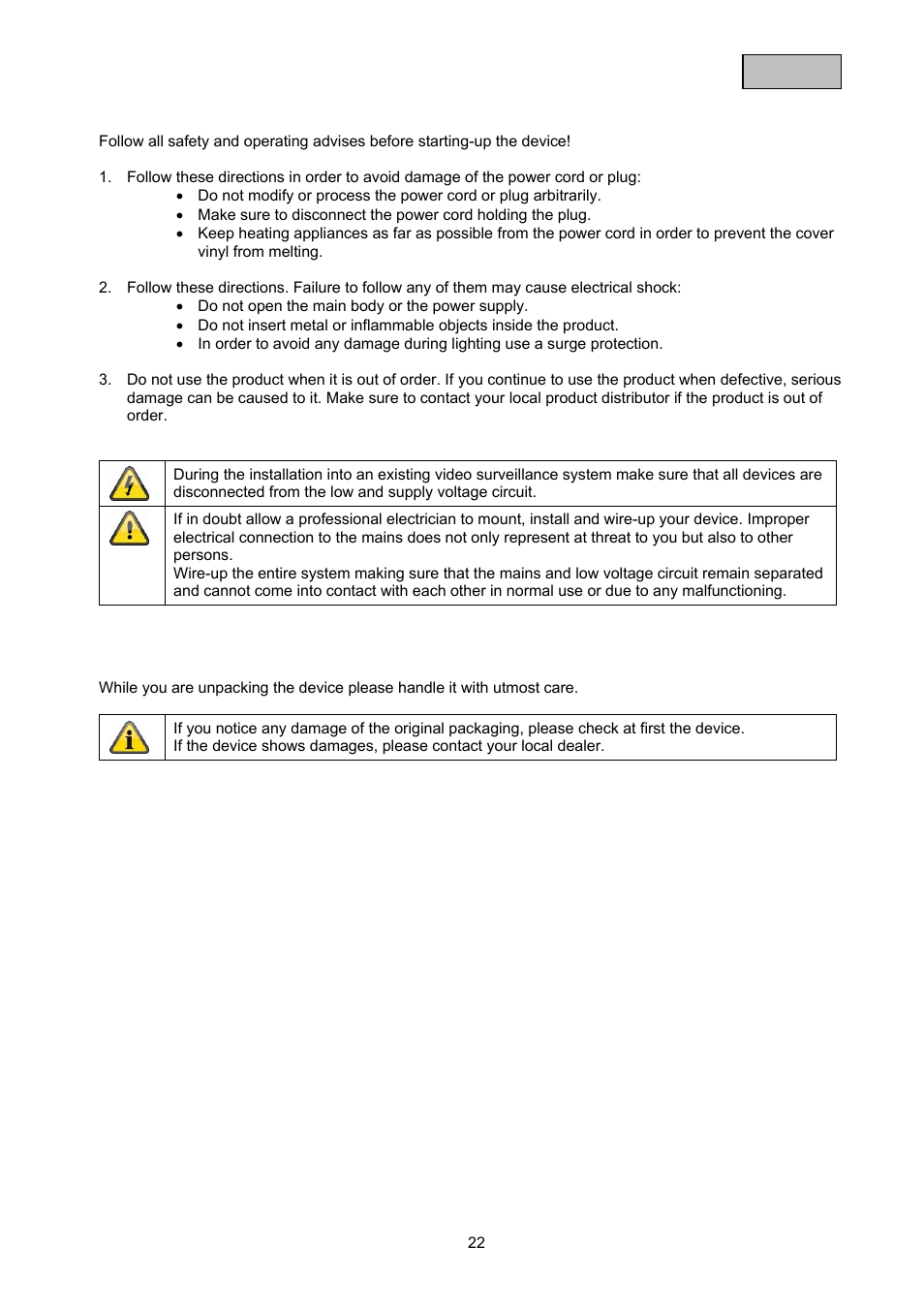 ABUS TVAC21000 User Manual | Page 25 / 98