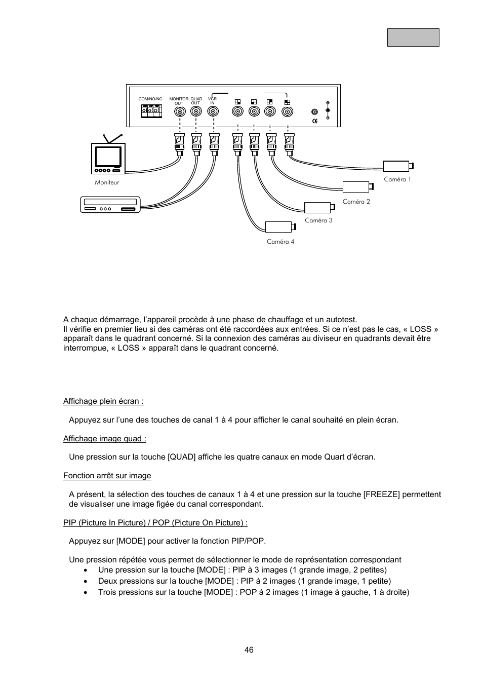 Français 6. schéma du système, Description de fonction | ABUS TVAC21000 User Manual | Page 49 / 98