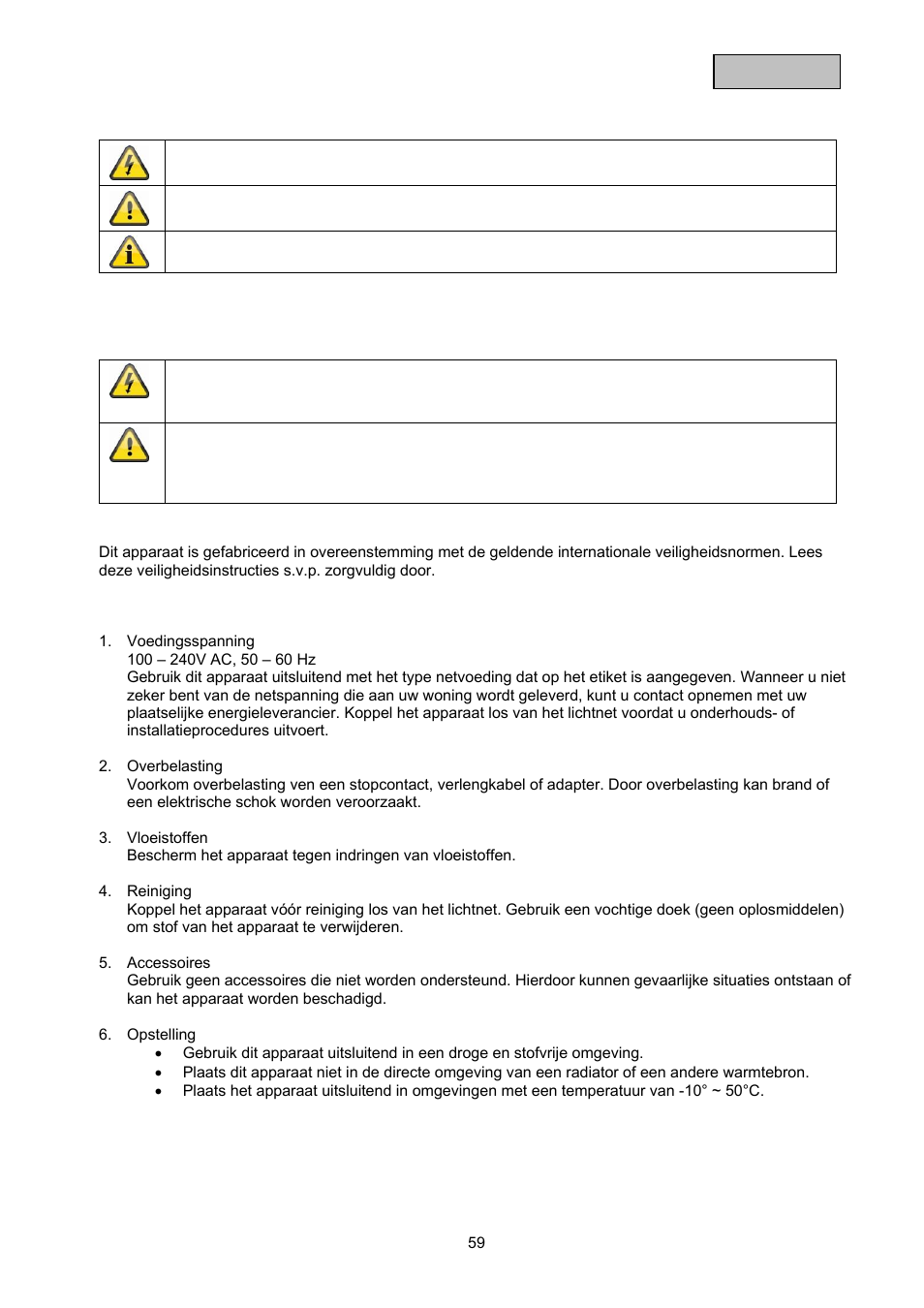 ABUS TVAC21000 User Manual | Page 62 / 98