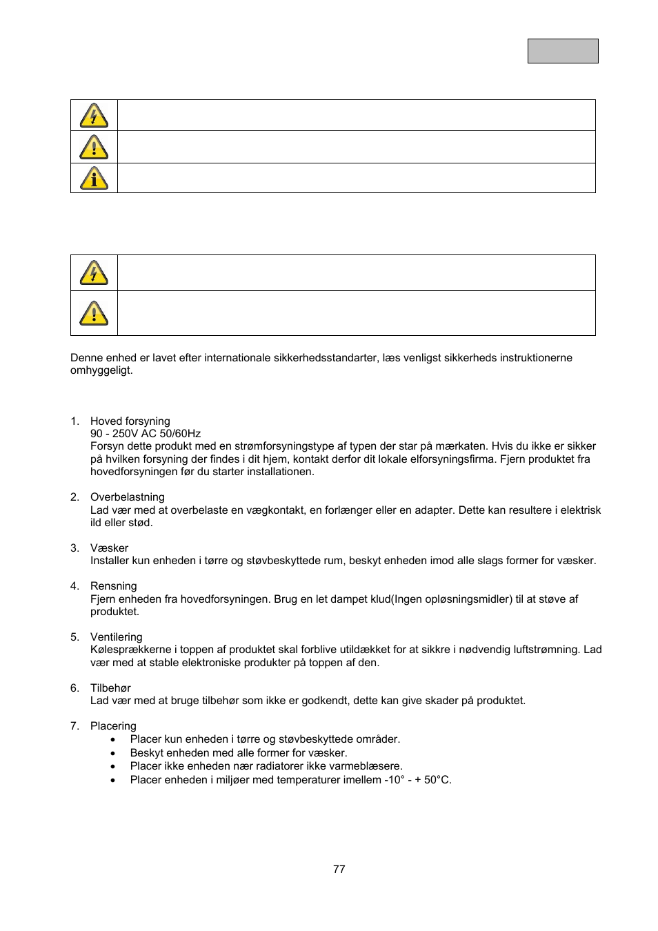 ABUS TVAC10000 User Manual | Page 77 / 92