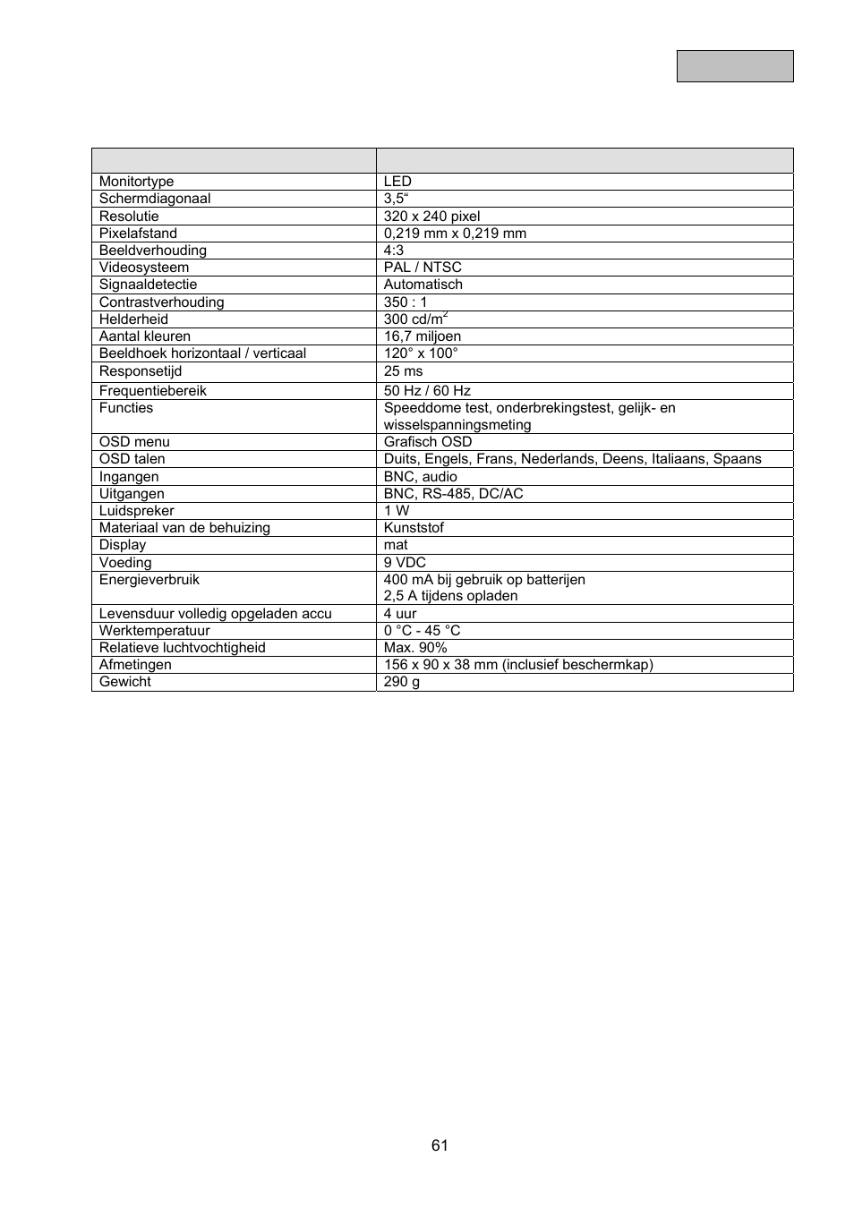 ABUS TVAC10100 User Manual | Page 61 / 76