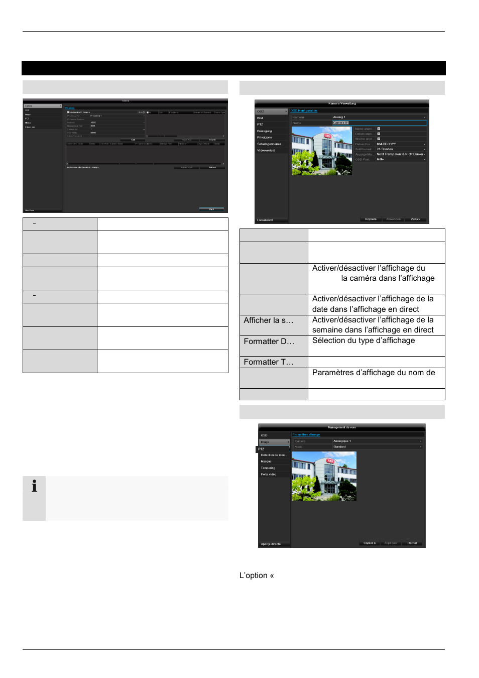 Caméra, Camèra, Image | ABUS TVVR45021 Operating instructions User Manual | Page 279 / 458