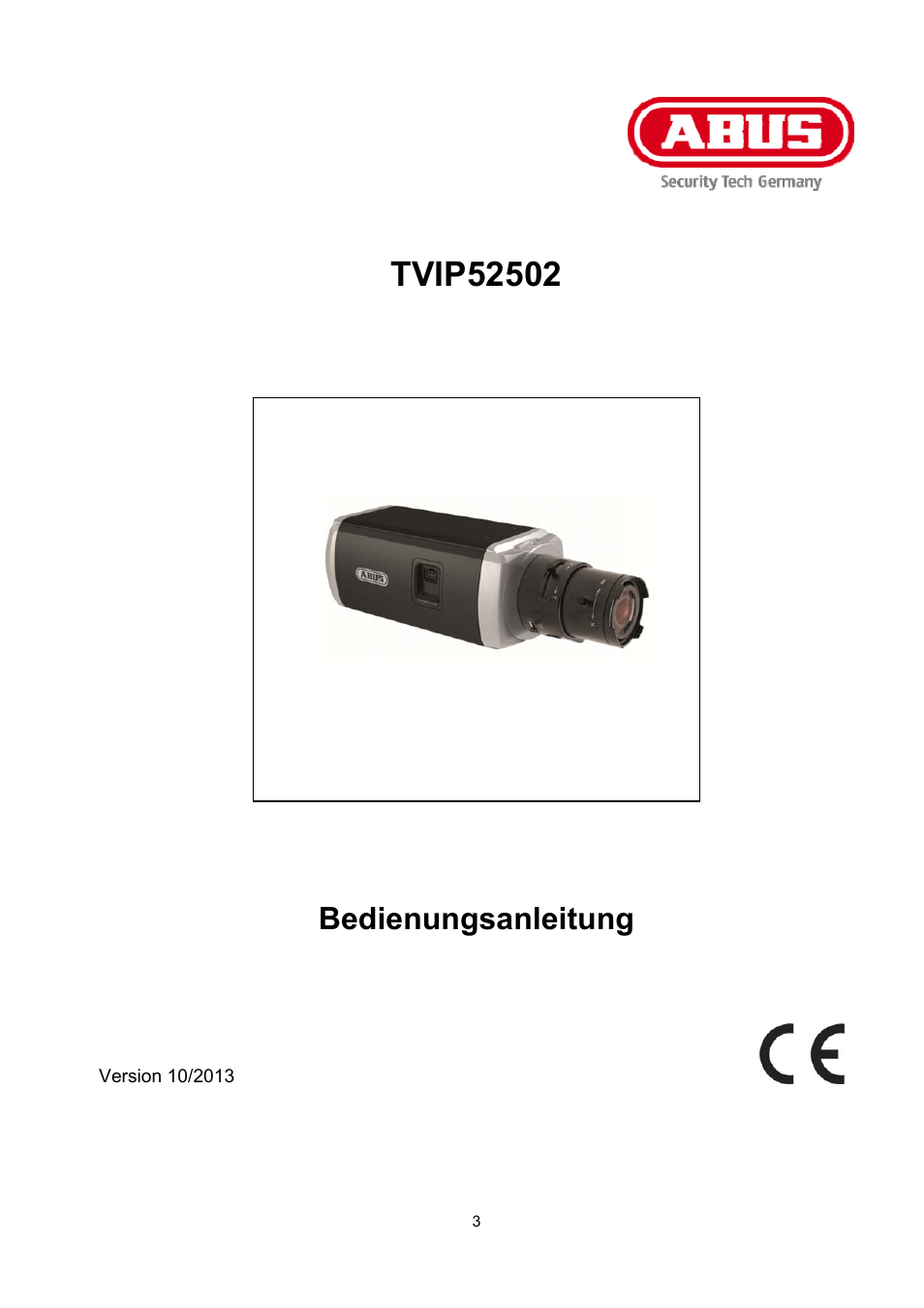 Bedienungsanleitung | ABUS TVIP52502 Operating instructions User Manual | Page 3 / 385