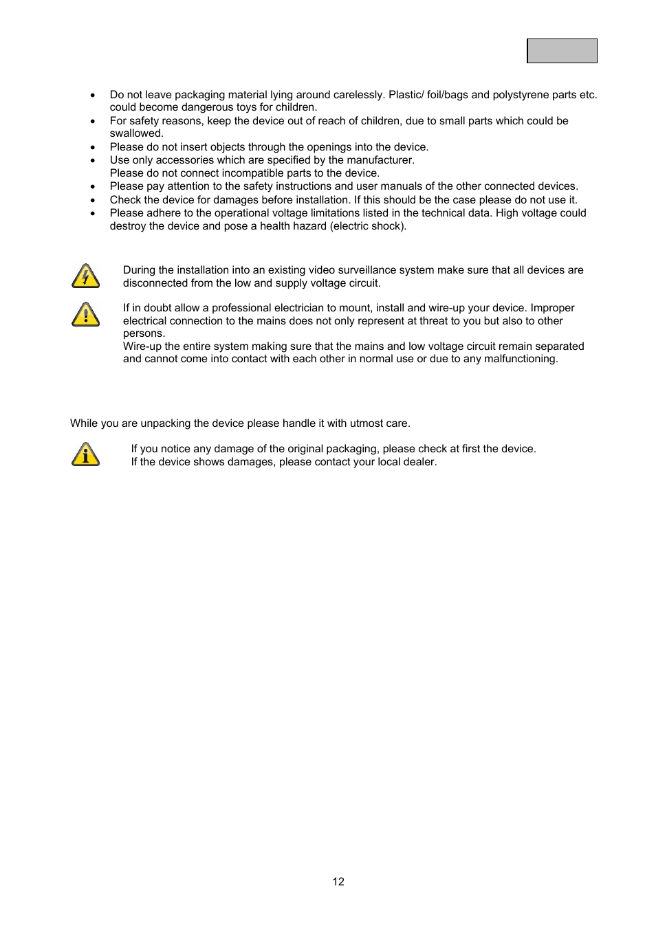 ABUS TVAC17000 User Manual | Page 15 / 48