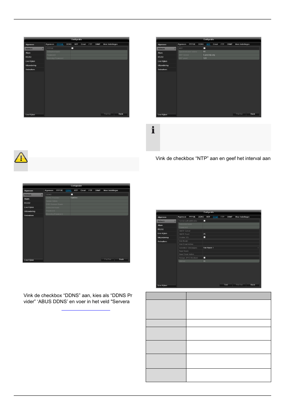 Hoofd menu | ABUS TVVR60021 User Manual | Page 163 / 394