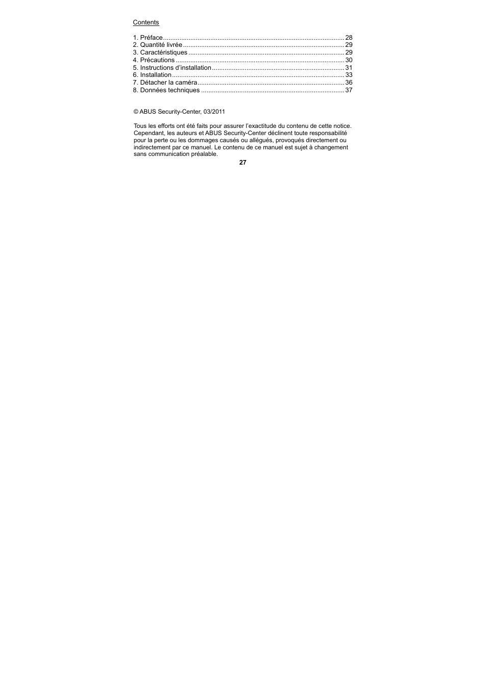 ABUS TV7400-TV7402 User Manual | Page 27 / 61