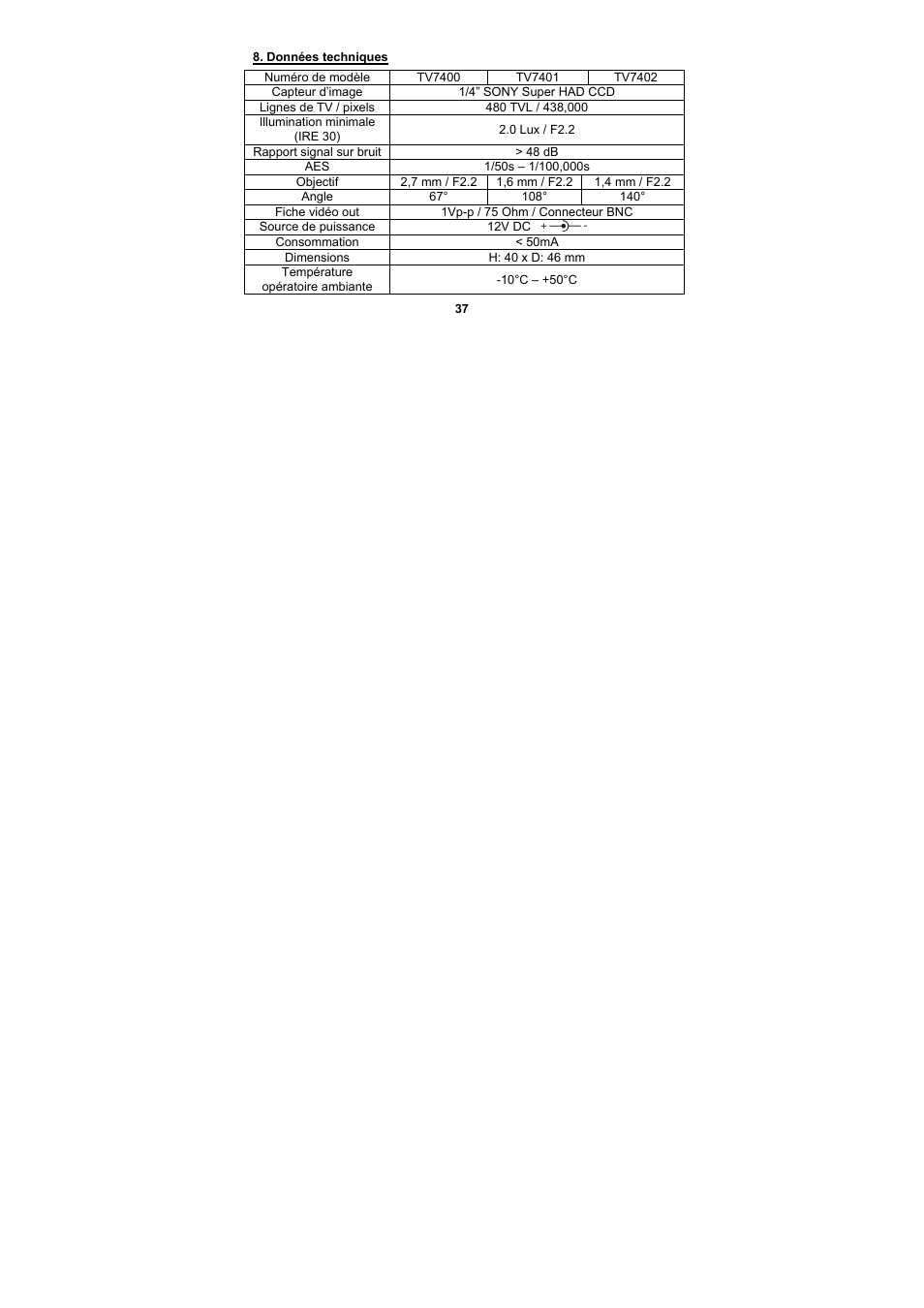 ABUS TV7400-TV7402 User Manual | Page 37 / 61