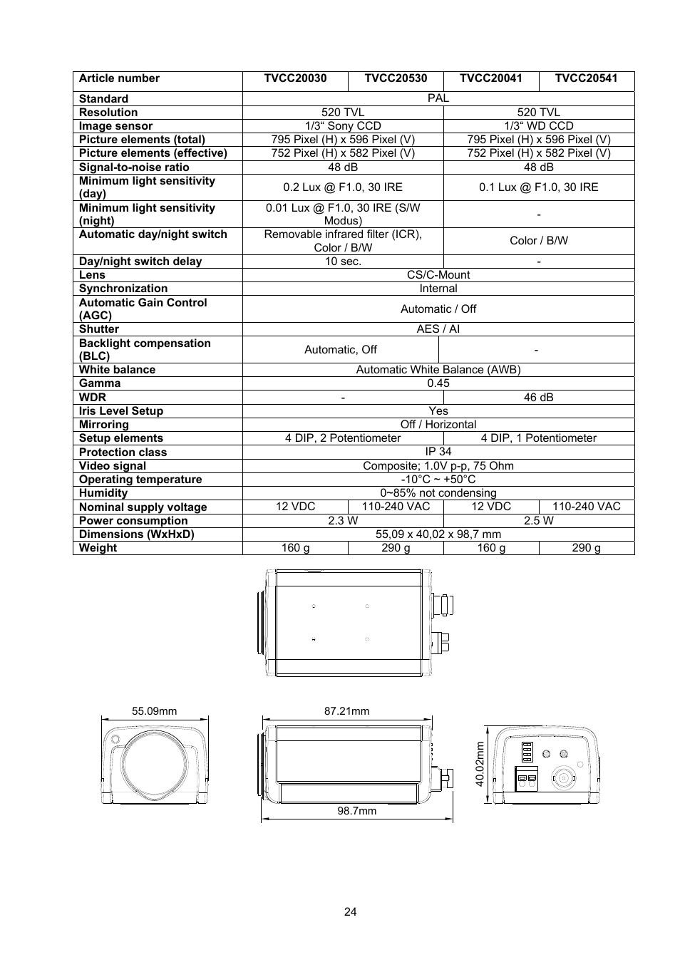 ABUS TVCC20000-TVCC20541 User Manual | Page 24 / 58