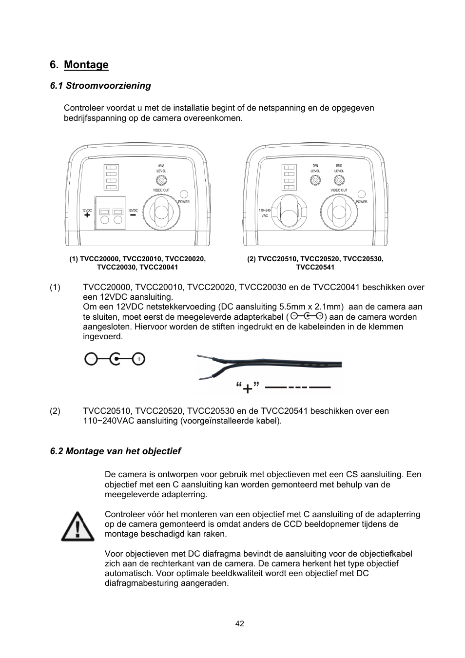 Montage | ABUS TVCC20000-TVCC20541 User Manual | Page 42 / 58