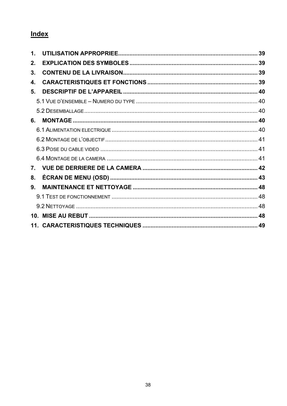 Index | ABUS TVCC50511 User Manual | Page 38 / 82