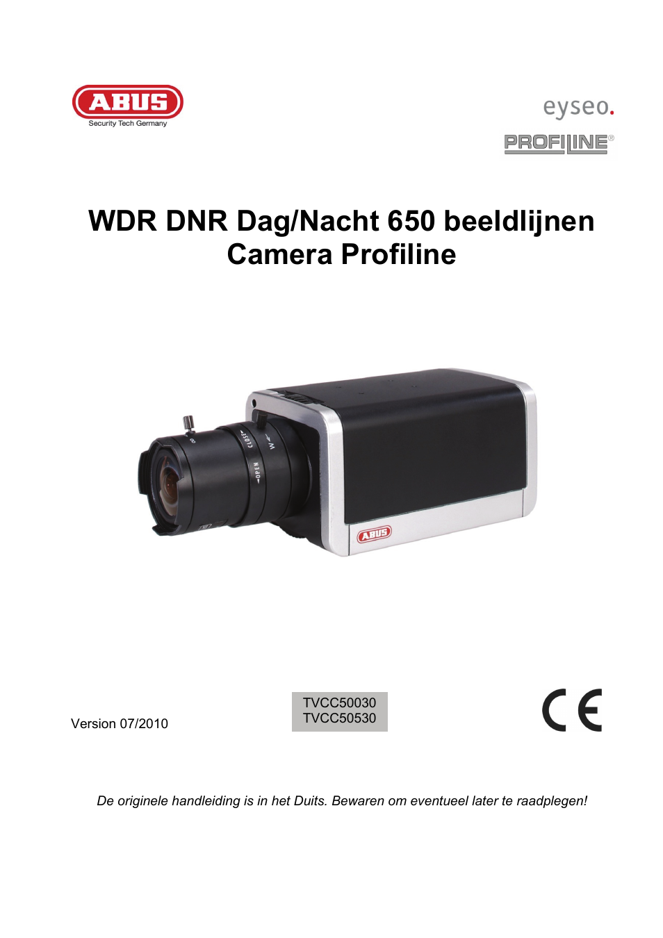 Wdr dnr dag/nacht 650 beeldlijnen camera profiline | ABUS TVCC50030 User Manual | Page 63 / 102