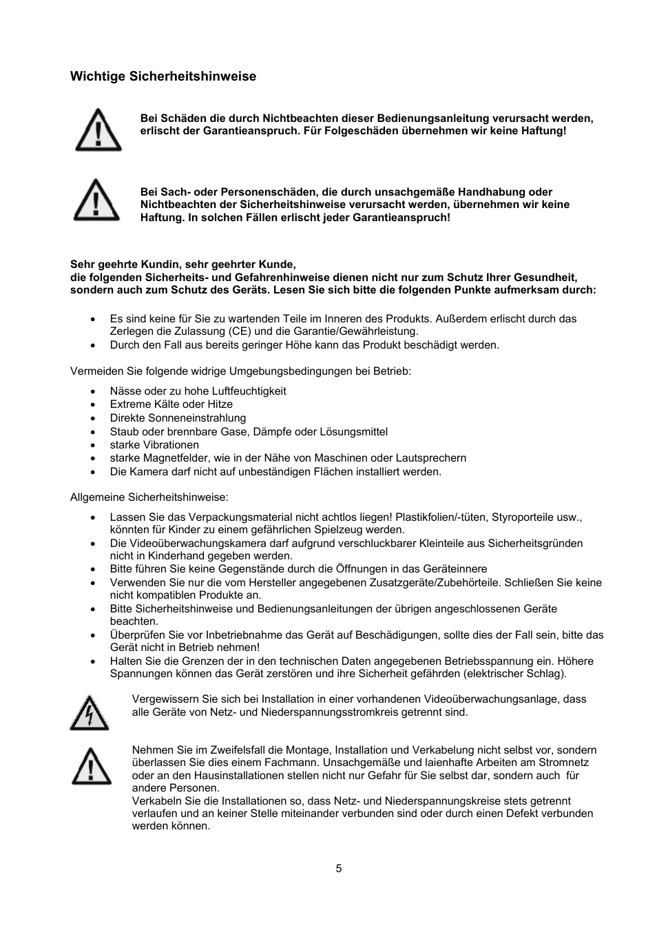 ABUS TVCC71000 User Manual | Page 5 / 82
