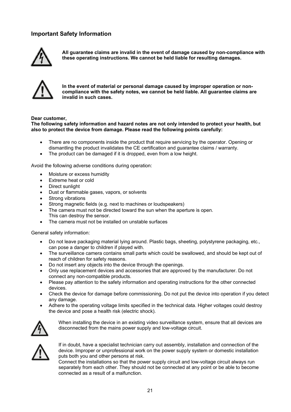 ABUS TVHD50000 User Manual | Page 21 / 100