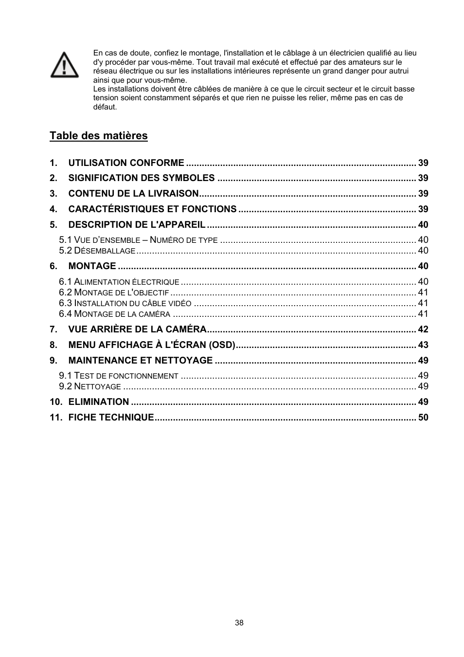 ABUS TVHD50000 User Manual | Page 38 / 100