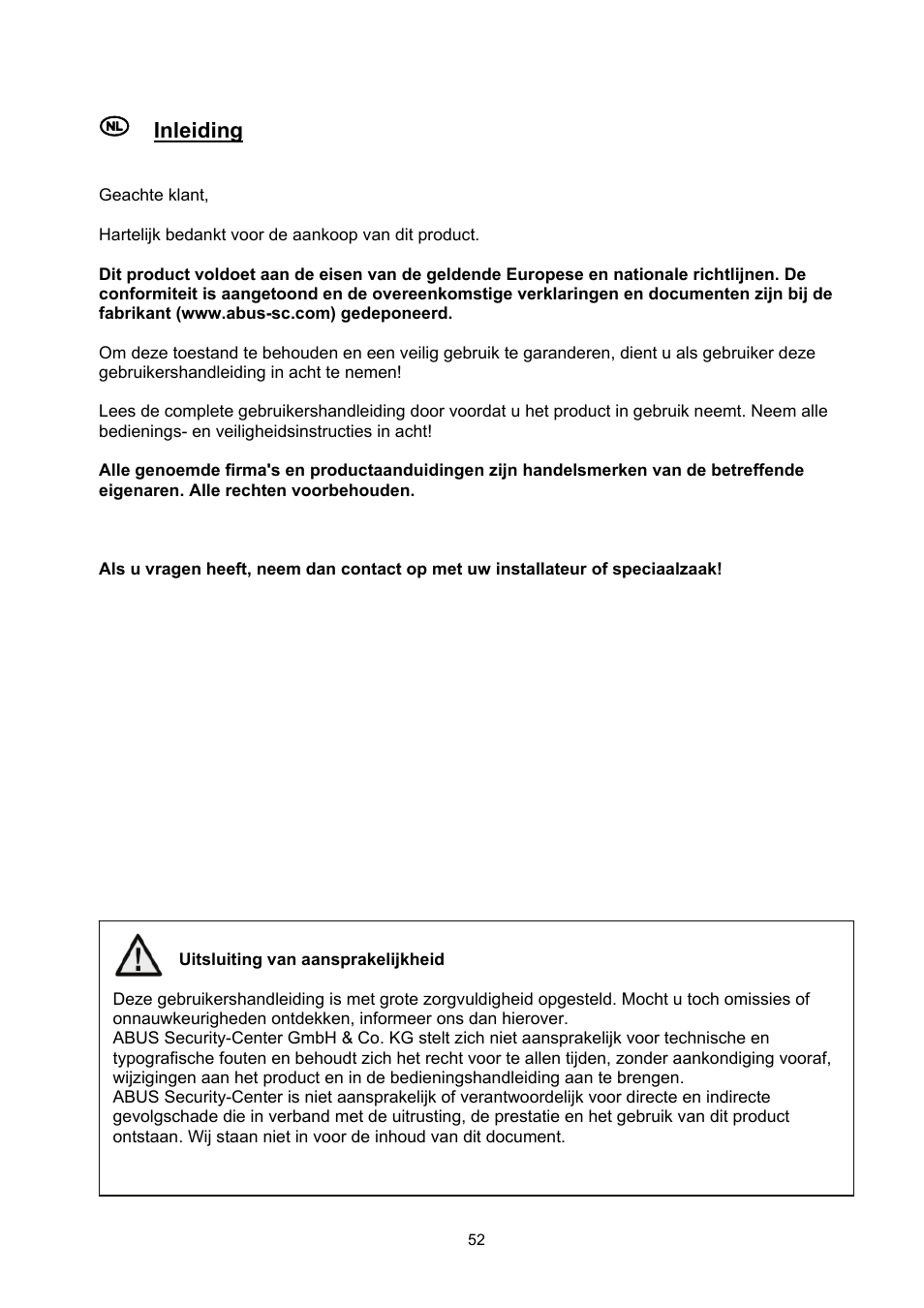 ABUS TVHD50000 User Manual | Page 52 / 100