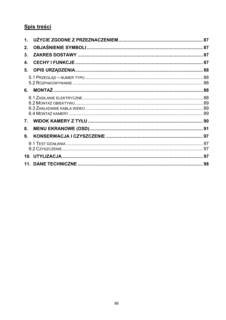 ABUS TVHD50000 User Manual | Page 86 / 100