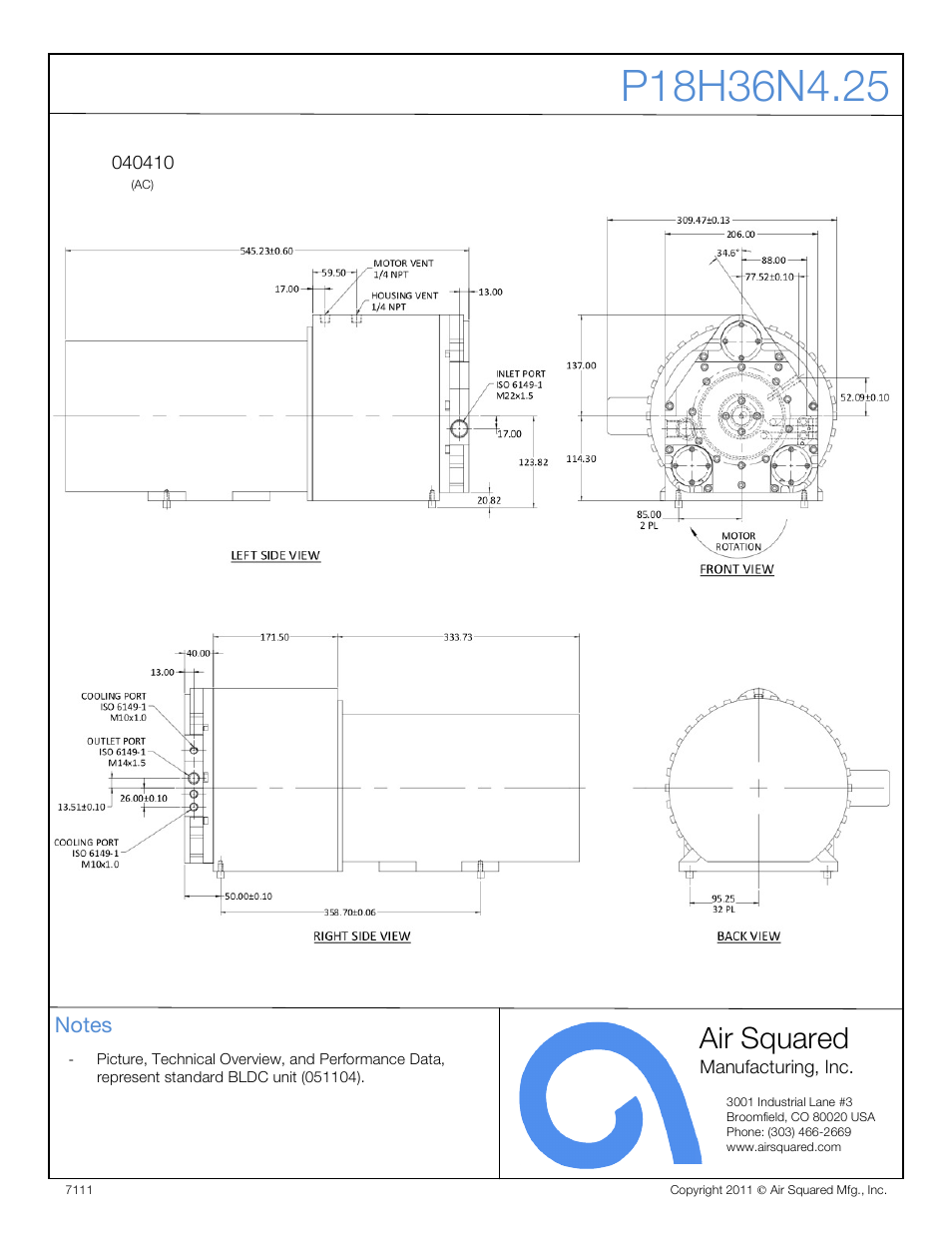 Air squared | Air Squared P18H36N4.25 User Manual | Page 3 / 3