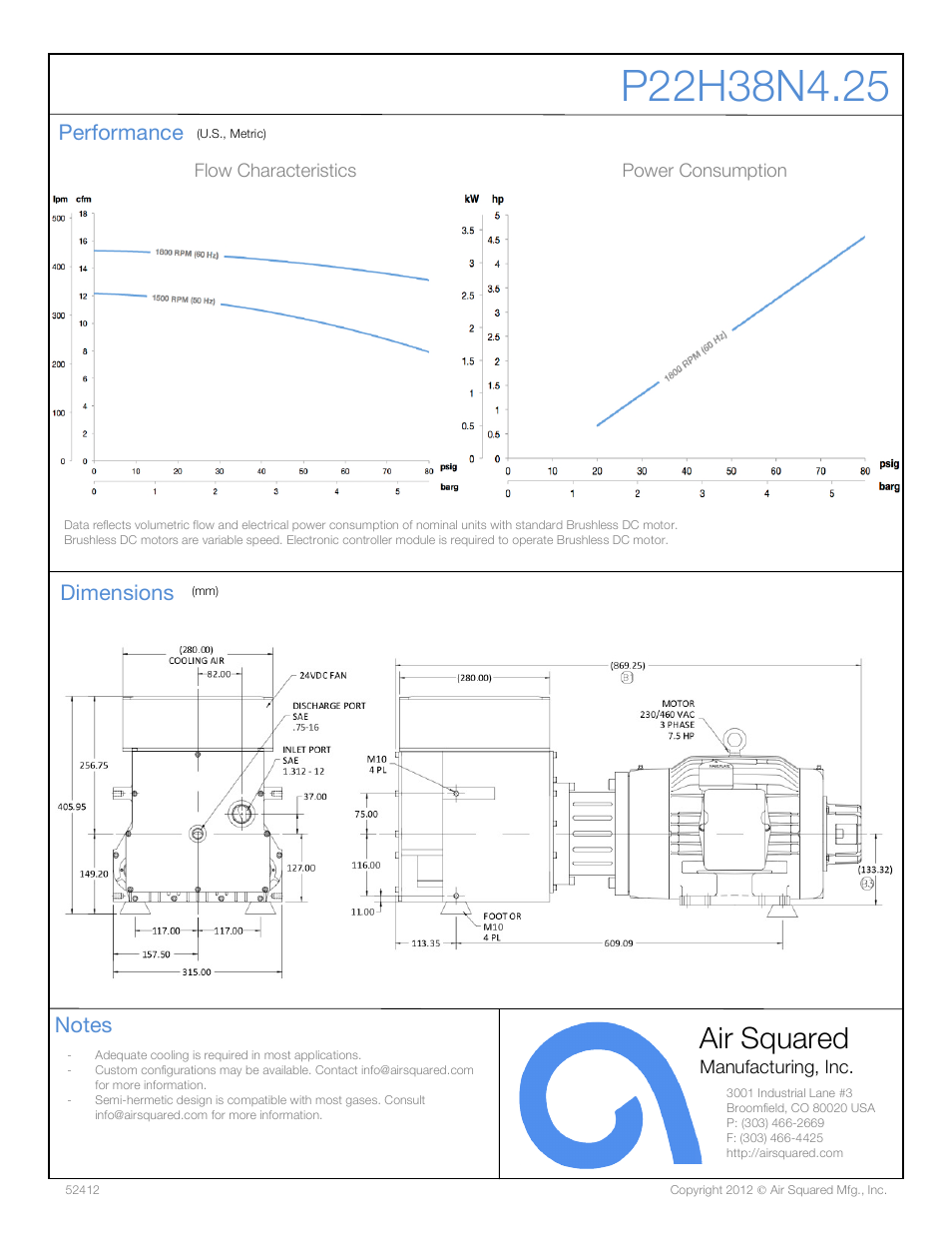 Air squared | Air Squared P22H38N42.5 User Manual | Page 2 / 2