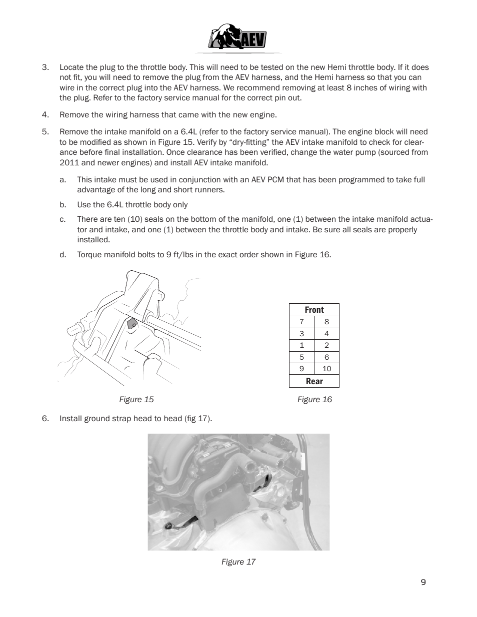 American Expedition Vehicles JK HEMI Builder Kit - Installation Guide for 12+ JK Wrangler User Manual | Page 11 / 37