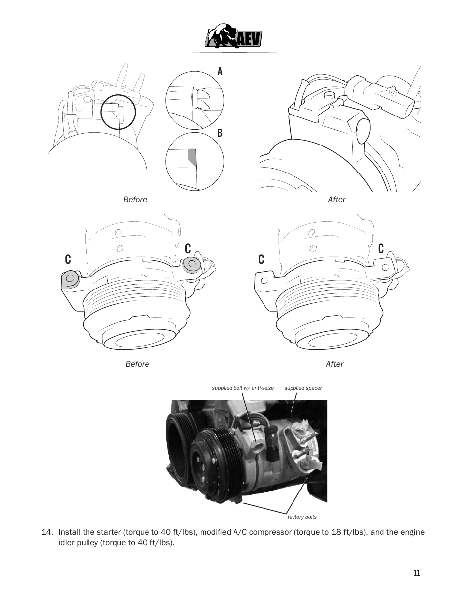 American Expedition Vehicles JK HEMI Builder Kit - Installation Guide for 12+ JK Wrangler User Manual | Page 13 / 37