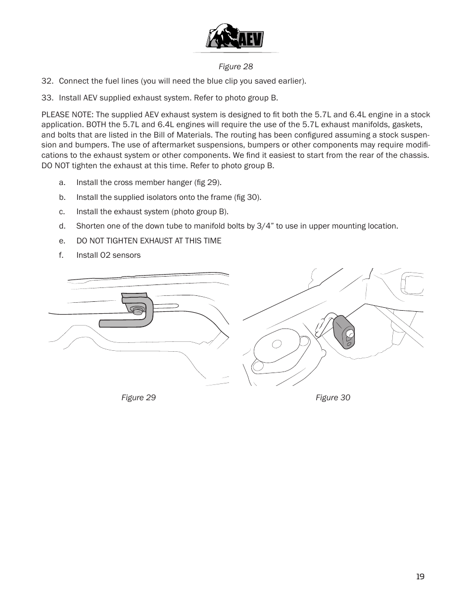 American Expedition Vehicles JK HEMI Builder Kit - Installation Guide for 12+ JK Wrangler User Manual | Page 21 / 37