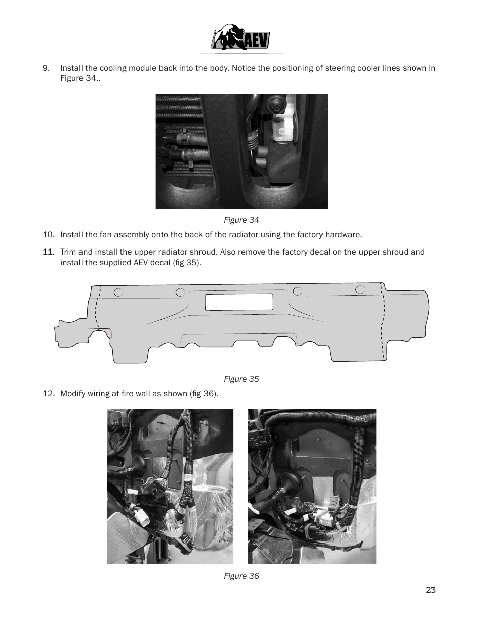 American Expedition Vehicles JK HEMI Builder Kit - Installation Guide for 12+ JK Wrangler User Manual | Page 25 / 37