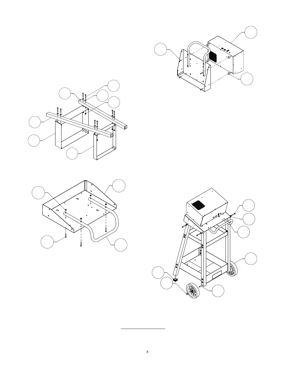 Assembling the cart | Associated Equipment 6042 User Manual | Page 8 / 8