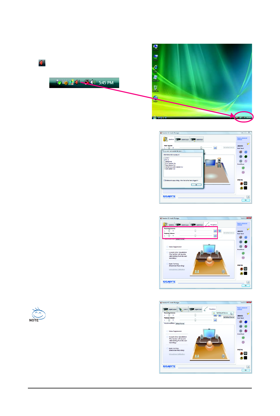 2-4 configuring microphone recording | GIGABYTE GA-MA790XT-UD4P User Manual | Page 100 / 112