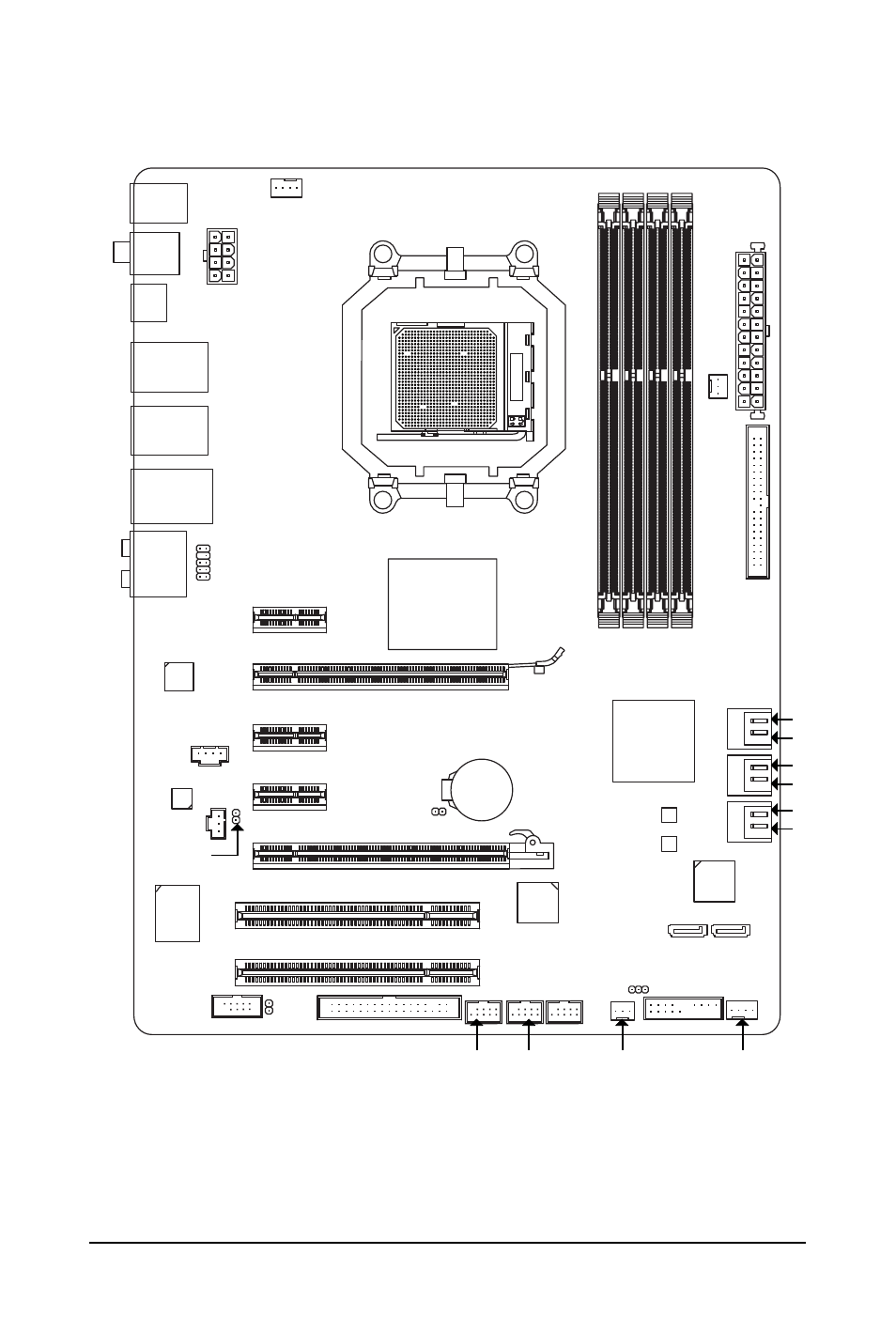 Ga-ma790xt-ud4p motherboard layout, Ga-ma790xt-ud4p | GIGABYTE GA-MA790XT-UD4P User Manual | Page 7 / 112