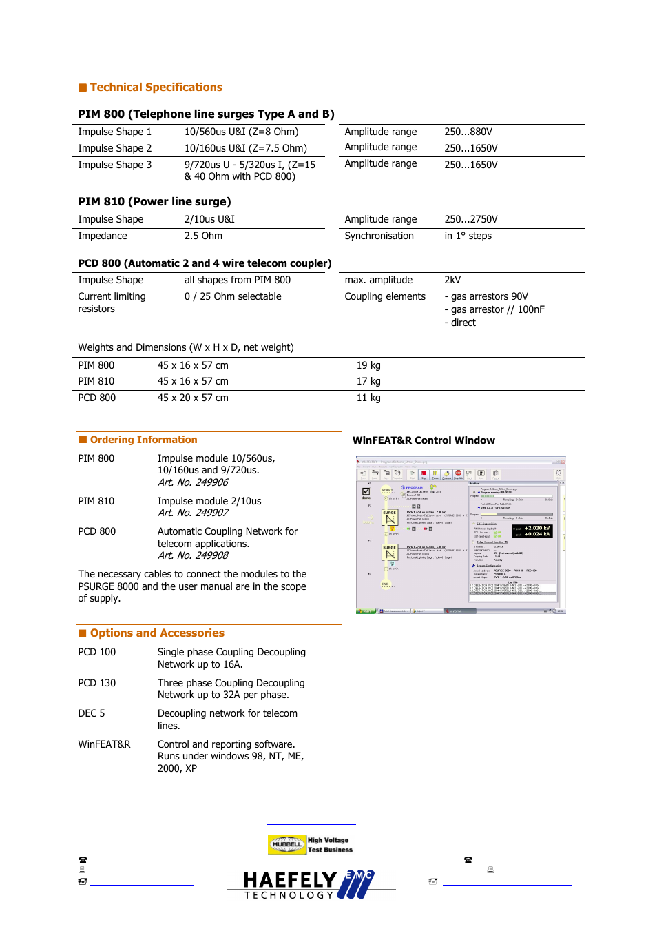 Atec Haefely-PIM800-PIM810-PCD800 User Manual | Page 2 / 2